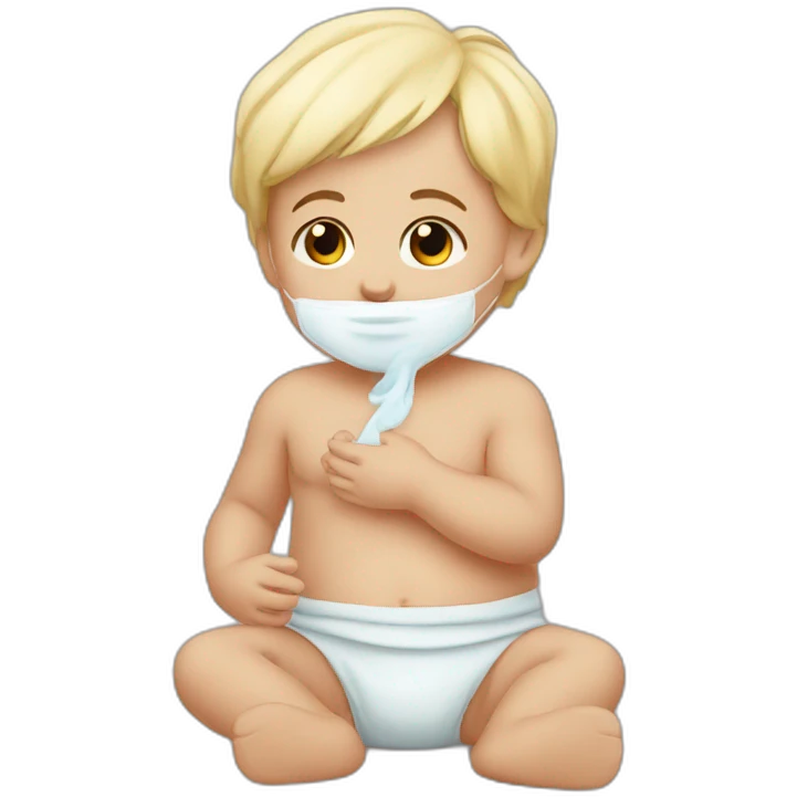 taking care of the baby white skin emoji