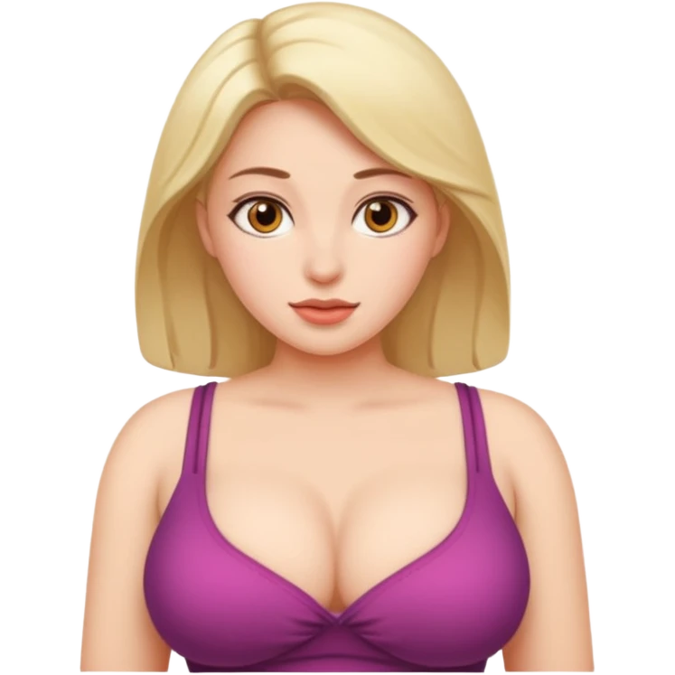 With big boobs emoji
