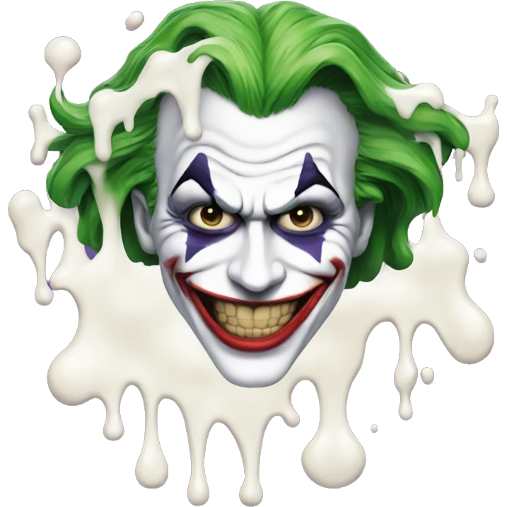 the joker covered in milk emoji