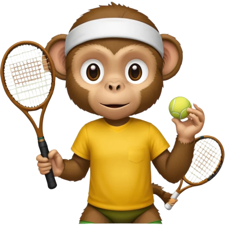 monkey playing tennis emoji