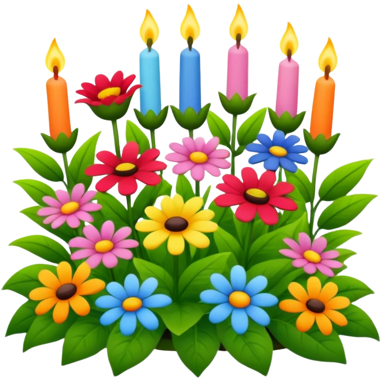 birthday garden emoji