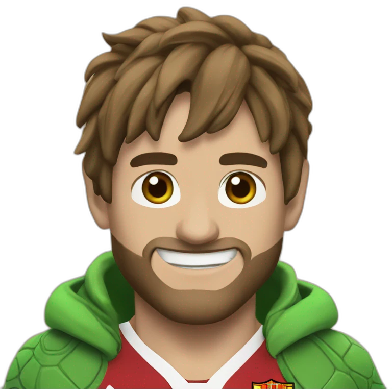 leo - the turtle - messi emoji