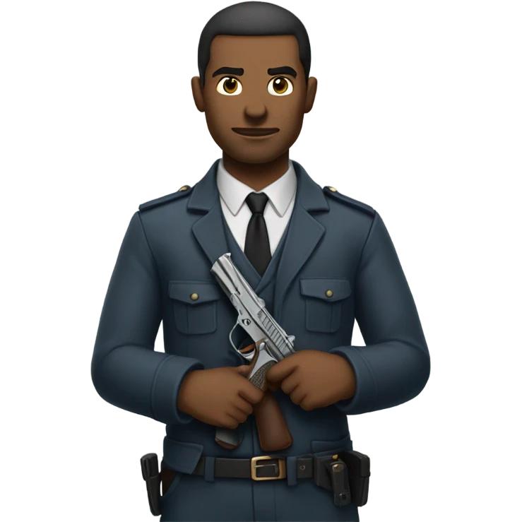 Man with gun emoji