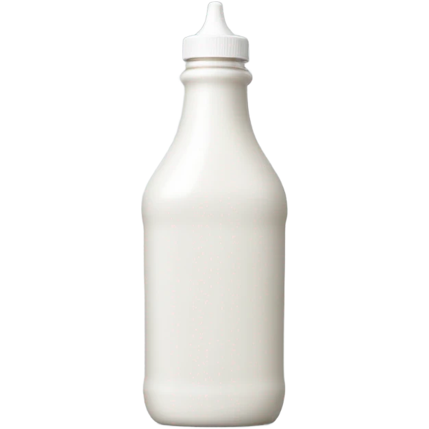 white Squeeze Sauce Bottle but thinner bottle gotta have cap emoji