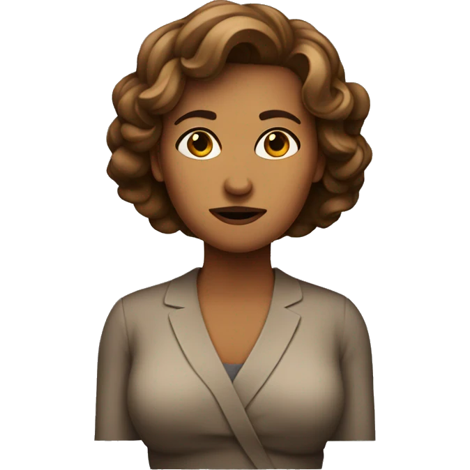 woman prominently shrugs emoji