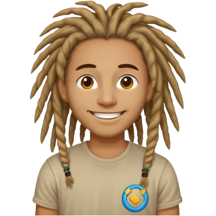 Hipster dreadlocks emoji