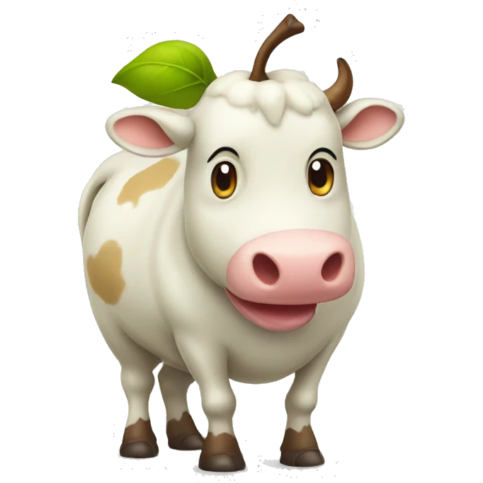 Pear cow emoji