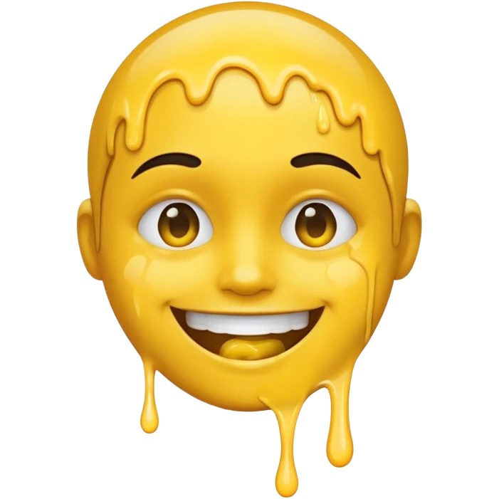 Smiley face liquid coming out of mouth emoji