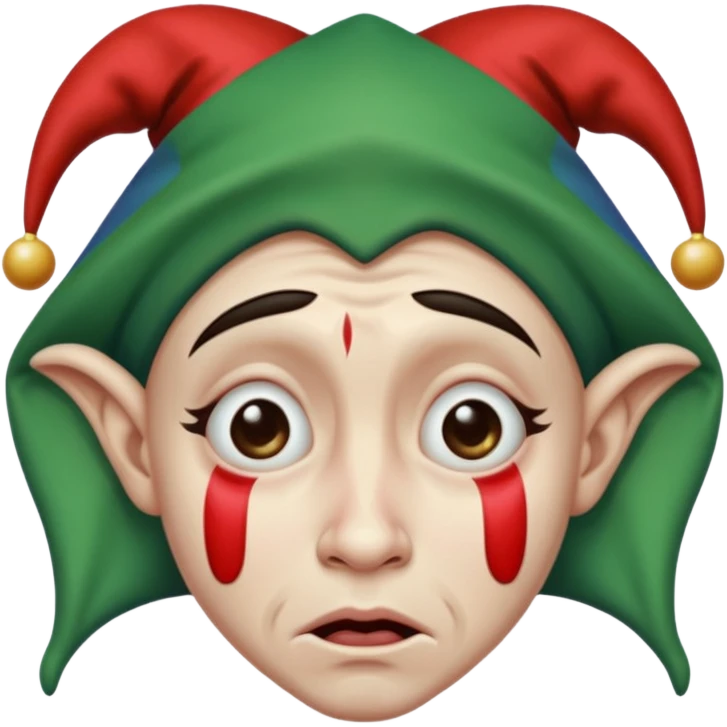 crying jester sad jester emoji