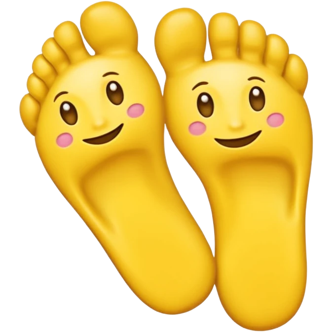 Toes crossed yellow emoji emoji
