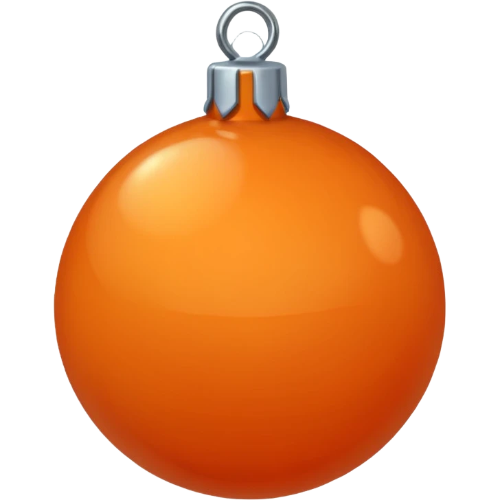 orange christmas ball emoji