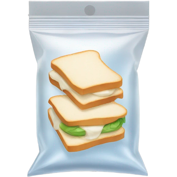 Small sandwich bag with powder emoji