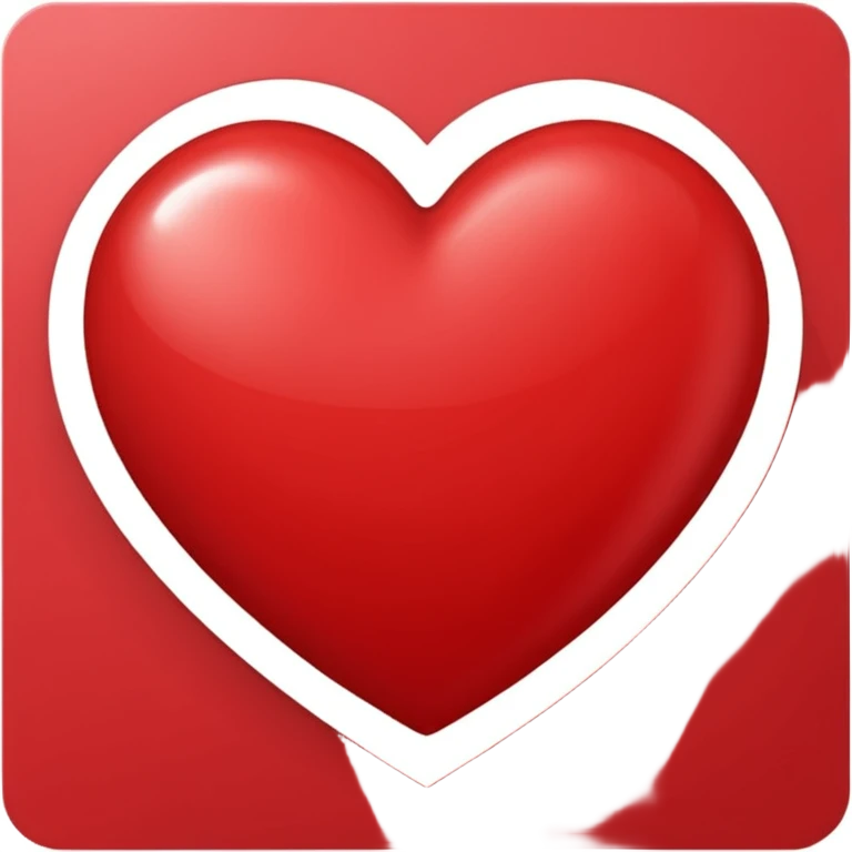 red greeting card emoji