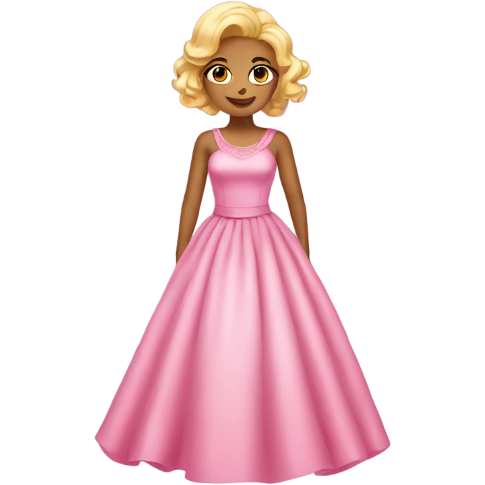 Beautiful pink dress emoji