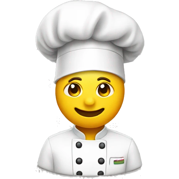 Emoji wearing chef hat emoji