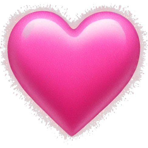 Pink heart with sparkles emoji