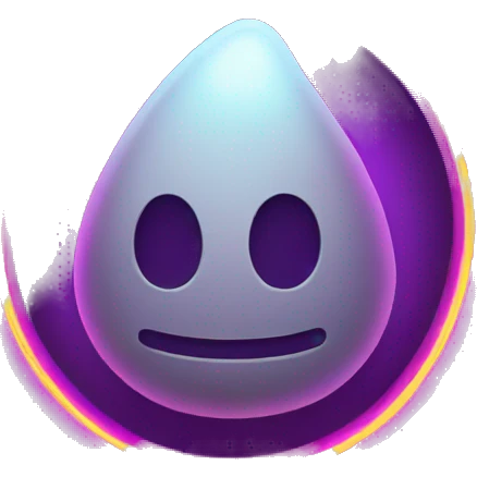 black jack with glowing neon elements emoji