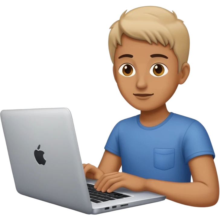 person working on laptop computer emoji