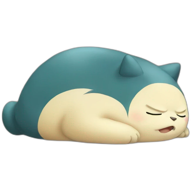 Snorlax sleeping emoji