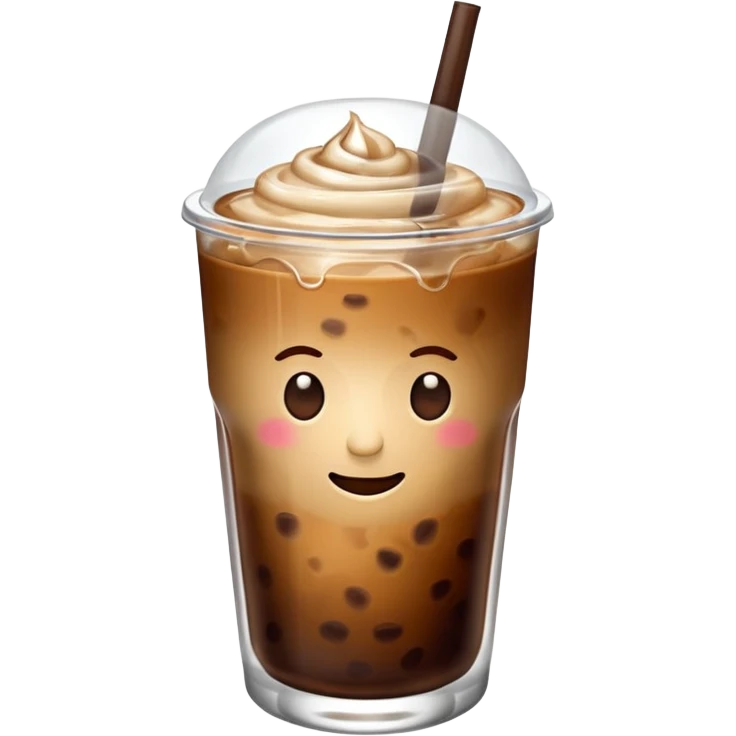 iced coffee with no eyes on the glass  emoji