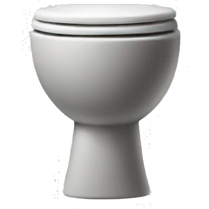 Thinking toilet emoji