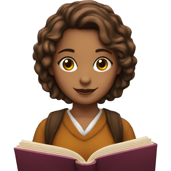 Hermione with a book emoji