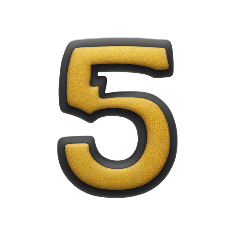 Number five emoji