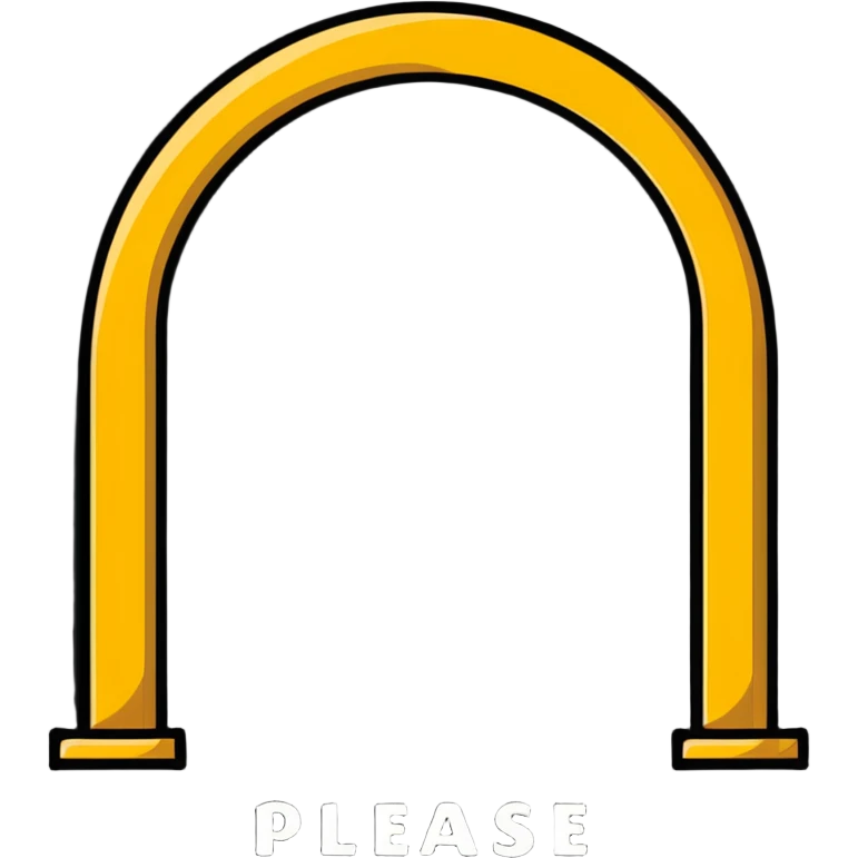 McDonald’s arch with the word please emoji