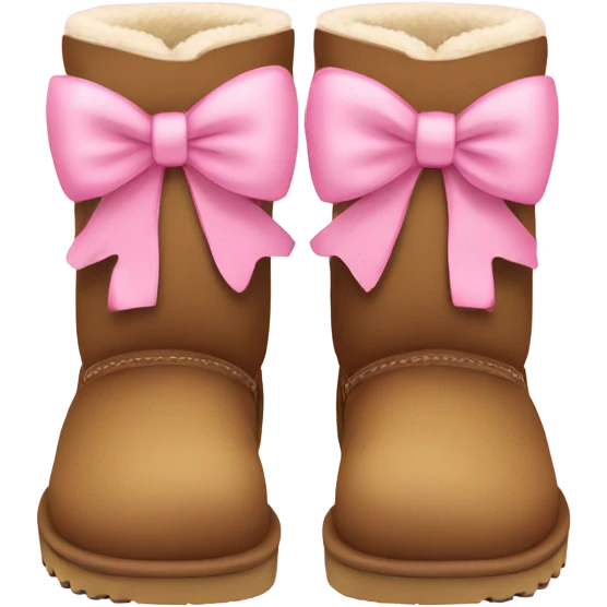 Uggs with pink bows emoji