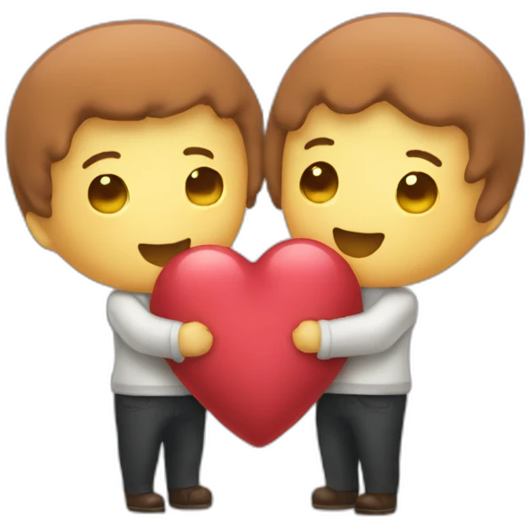 double kawai heart emoji