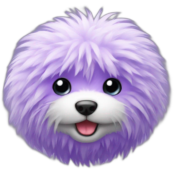 Fur ball purple emoji
