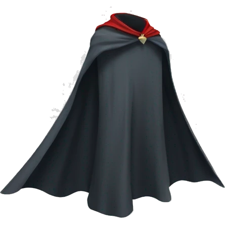 headless super hero cape emoji