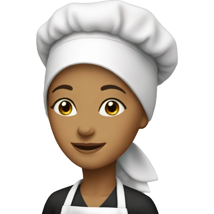 woman, hijab, chef hat emoji
