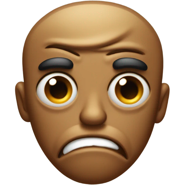 Angry poop emoji
