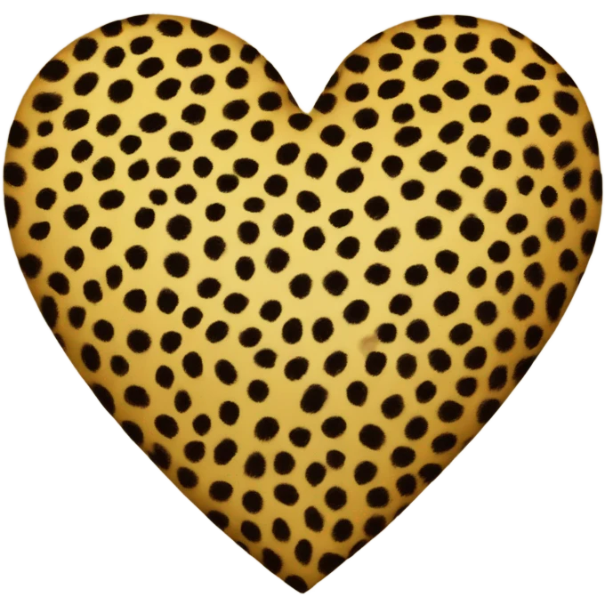Cheetah heart emoji