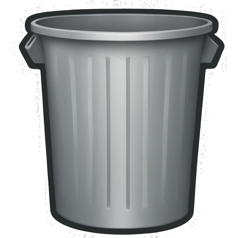 empty Trashcan emoji