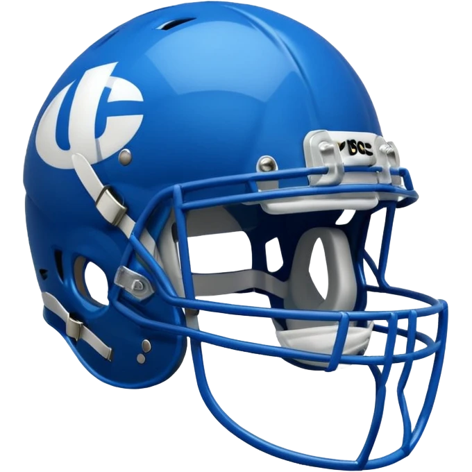 college football player helmets blue emoji