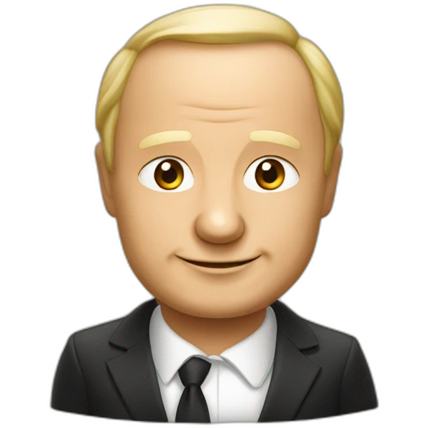 Vladimir Poutine bois une bière emoji