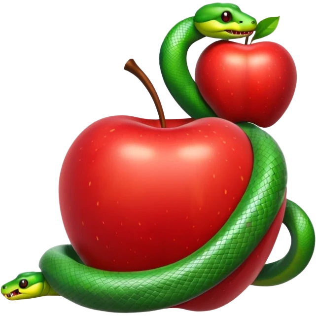 Snake apple  emoji