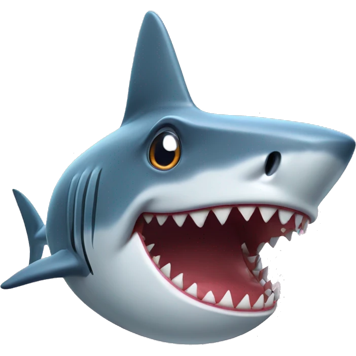 shark with birthday hat emoji