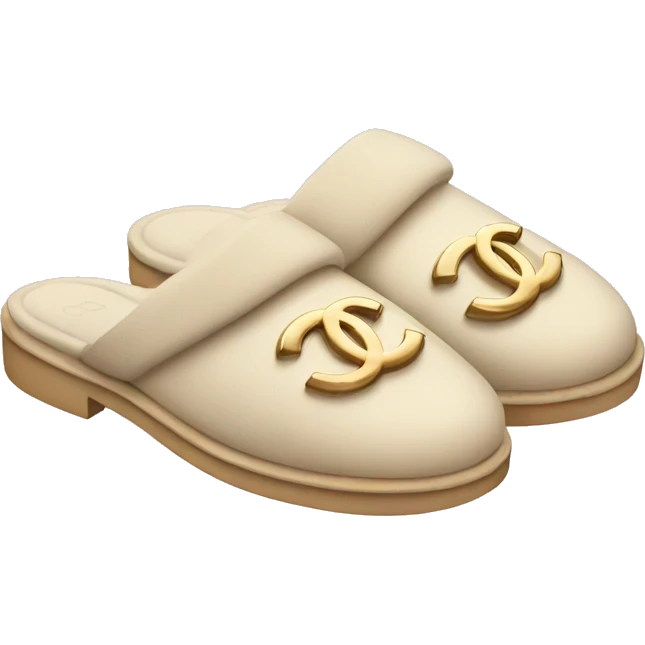 Chanel slippers emoji