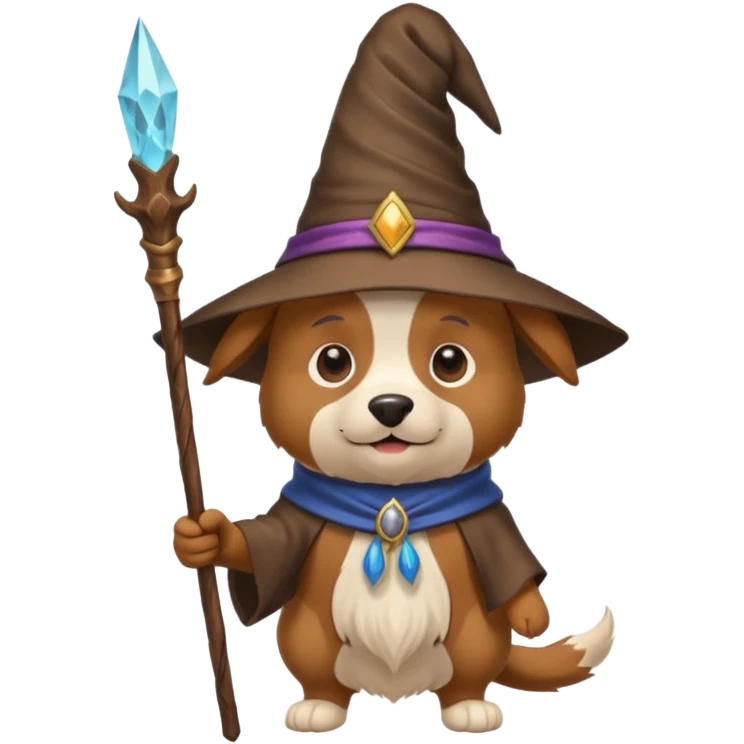 Dog wizard emoji