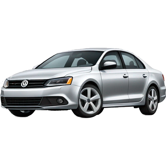 silver Jetta car emoji