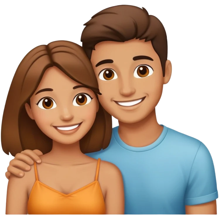 cute couple in love emoji