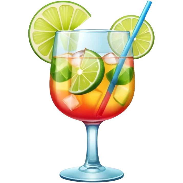 a glass of summer cocktail emoji