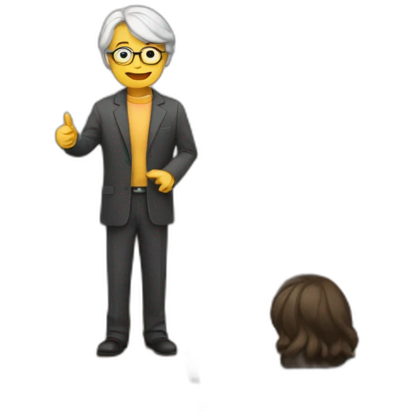 professor teaching class emoji