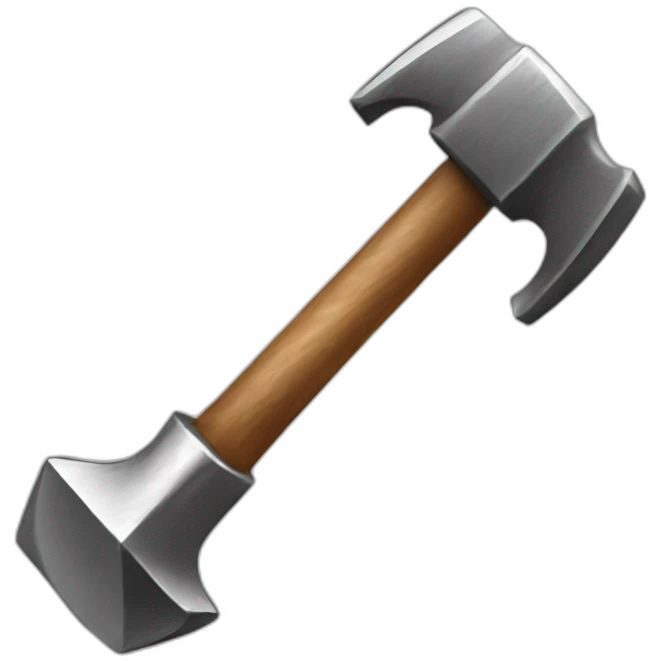 hammer with impact effect emoji