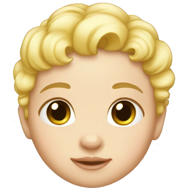 newborn baby blond hair emoji