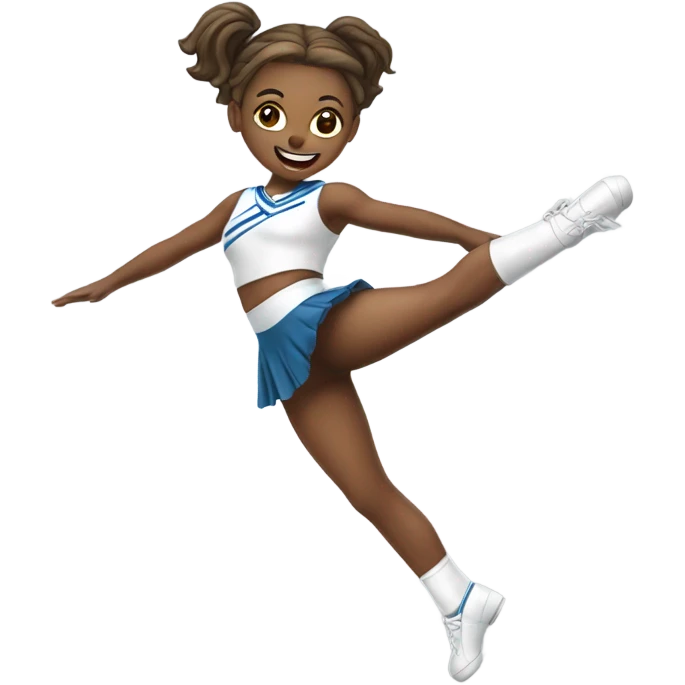 White-Jumping-Splits-Cheerleader-pigtails  emoji