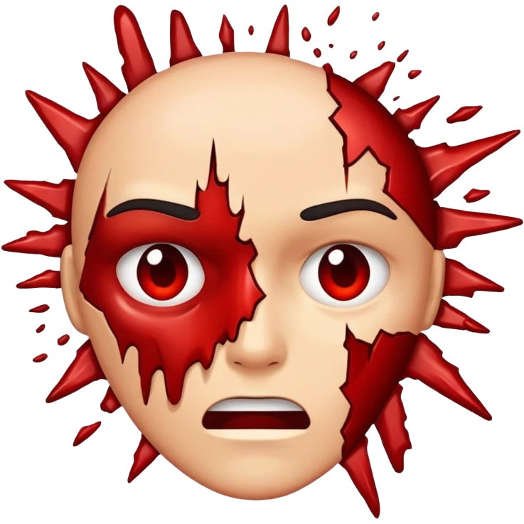Exploding face emoji